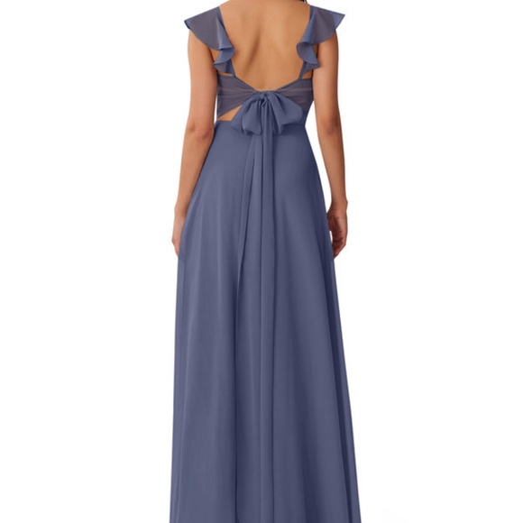 Azazie Everett Bridesmaid Dress - Stormy - Picture 4 of 5